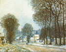 Alfred Sisley : Snow at Louveciennes 1874 : $279