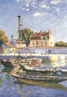 Alfred Sisley : The Boast Saint Mammes 1885 : $279