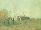 Alfred Sisley : The Farm at Trou dEnfer Autumn Morning 1874 : $275