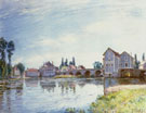 Alfred Sisley : The Loing Below the Bridge at Moret 1892 : $279