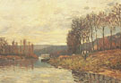Alfred Sisley : The Seine at Bougival 1873 : $279