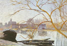 Alfred Sisley : The Loing White Frost 1889 : $279