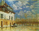 Alfred Sisley : Boat During the Flood at Port Marly 1876 : $279