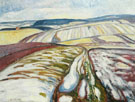 Edvard Munch : Melting Snow Elgersburg 1906 : $275