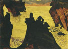 Georges Lacombe : The Yellow Sea Camaret c1892 : $275