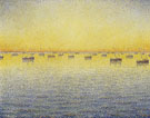 Paul Signac : Setting Sun Sardine Fishing Opus 221 1891 : $279