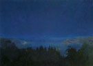 Harald Oskar Sohlberg : Midsummer Night Nordic Motif c1907 : $279