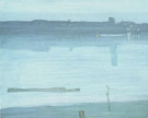 James Abbott McNeill Whistler : Nocturne Blue and Silver Chelsea 1871 : $279