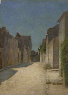 Odilon Redon : A Street in Samois 1888 : $279