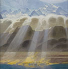 Jens Ferdinand Willumsen : Sun Shining on the Southern Mountains : $275