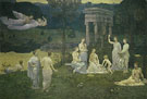 Pierre Puvis de Chavannes : The Sacred Grove 1884 : $275