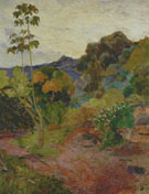 Paul Gauguin : Martinique Landscape 1887 : $275