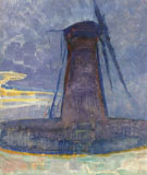 Piet Mondrian : Mill at Domburg 1908 : $275