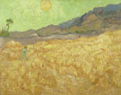 Vincent Van Gogh : Wheatfield with Reaper 1889 : $279