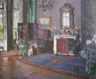 Sir John Lavery : The Greyhound Sir Reginald Listers Drawing Room at Tangier : $279