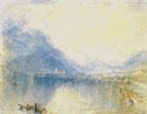 Joseph Mallord William Turner : Sample Study for Lake of Zug Early Morning 1842 : $279