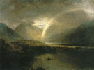 Joseph Mallord William Turner : Buttermere Lake with Part of Cromack Water a Shower 1798 : $275