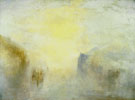 Joseph Mallord William Turner : Sunrise with a Boat Between Headlands c1840 : $275