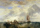 Joseph Mallord William Turner : Orange Merchant at Sea : $279