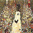 Gustav Klimt : Garden Path with Chickens : $269