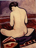 August Macke : Sitting Nude (1911) : $239