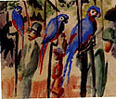 August Macke : Visiting the Parrots (1914) : $245