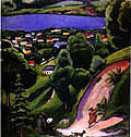 August Macke : Tegernsee Landscape (1910) : $259