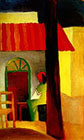 August Macke : Turkish Cafe I (1914) : $235